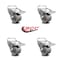 Service Caster 3 Inch Semi Steel Swivel Bolt Hole Caster Set with Total Lock Brake SCC SCC-BHTTL20S315-SSR-4 - alternate 6